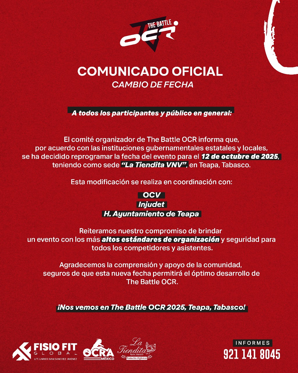 Anuncio de bienvenida